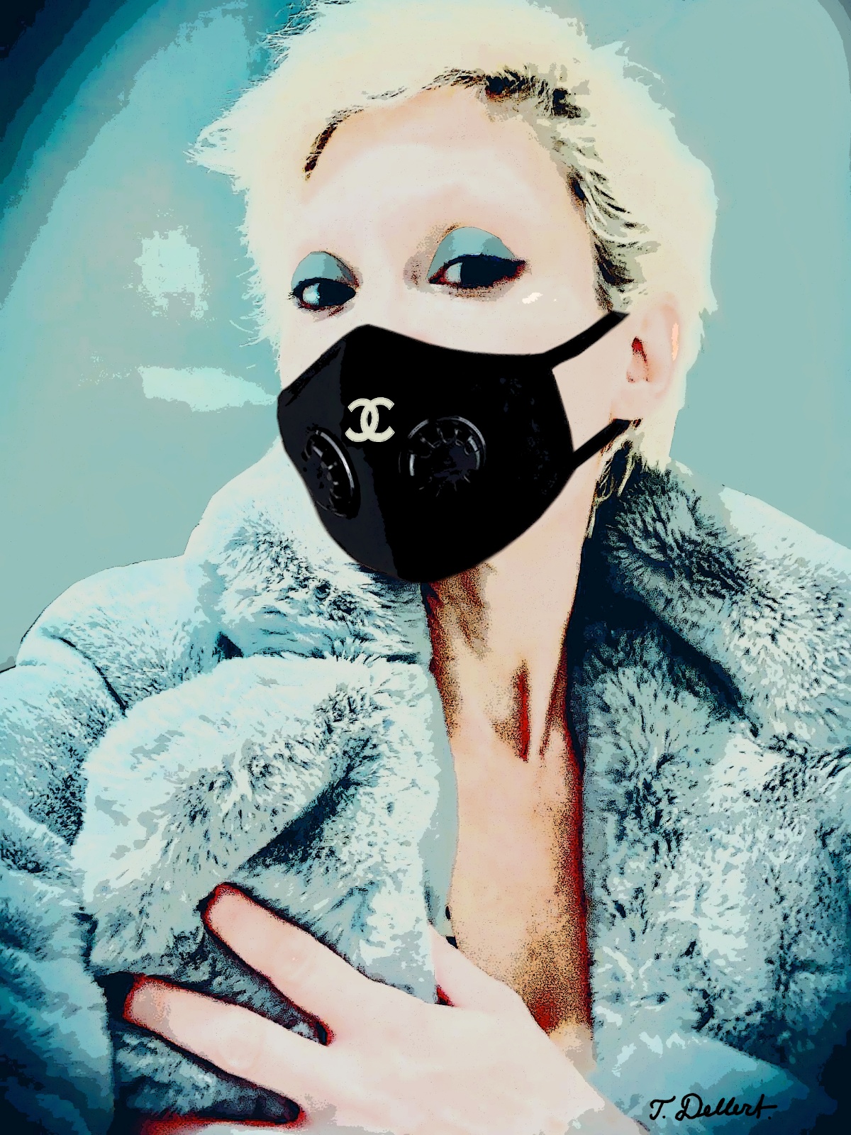 VAVA in corona mask  copy